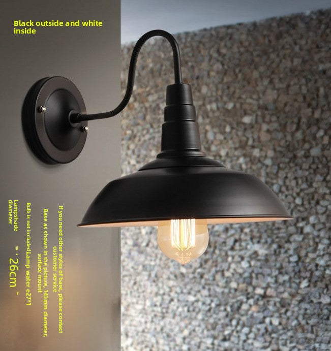 Retro Industrial Iron Wall Lamp | Vintage Style Indoor & Outdoor Light