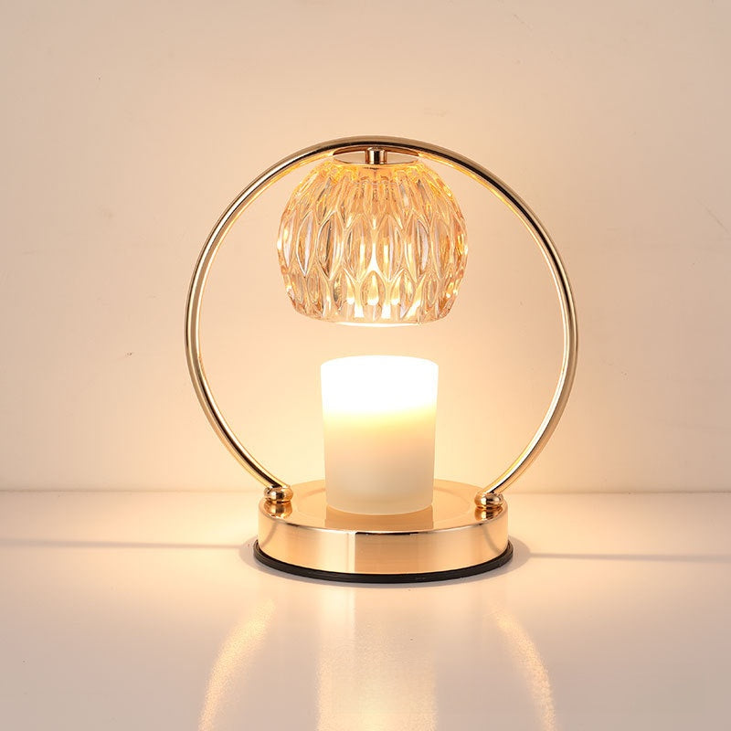 Retro Aromatherapy Wax Melt Lamp | Dimmable Glass Light with Timer
