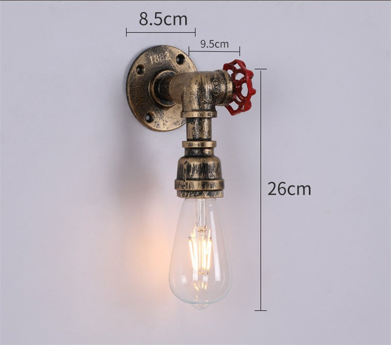Retro Industrial Iron Wall Lamp | Vintage Style Indoor & Outdoor Light