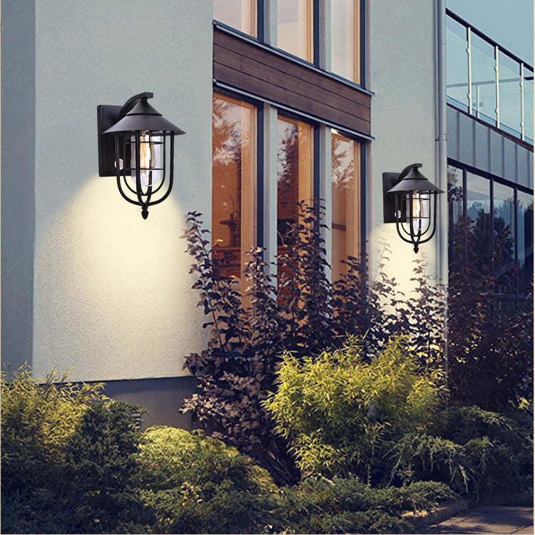 Nordic Retro Outdoor Wall Light | Motion Sensor Waterproof LED Lamp