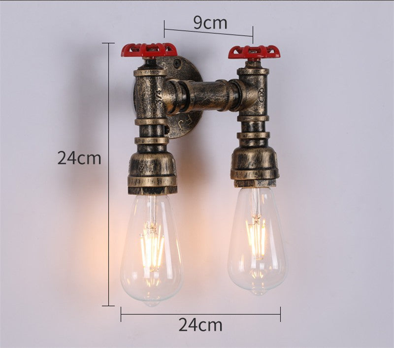 Retro Industrial Iron Wall Lamp | Vintage Style Indoor & Outdoor Light