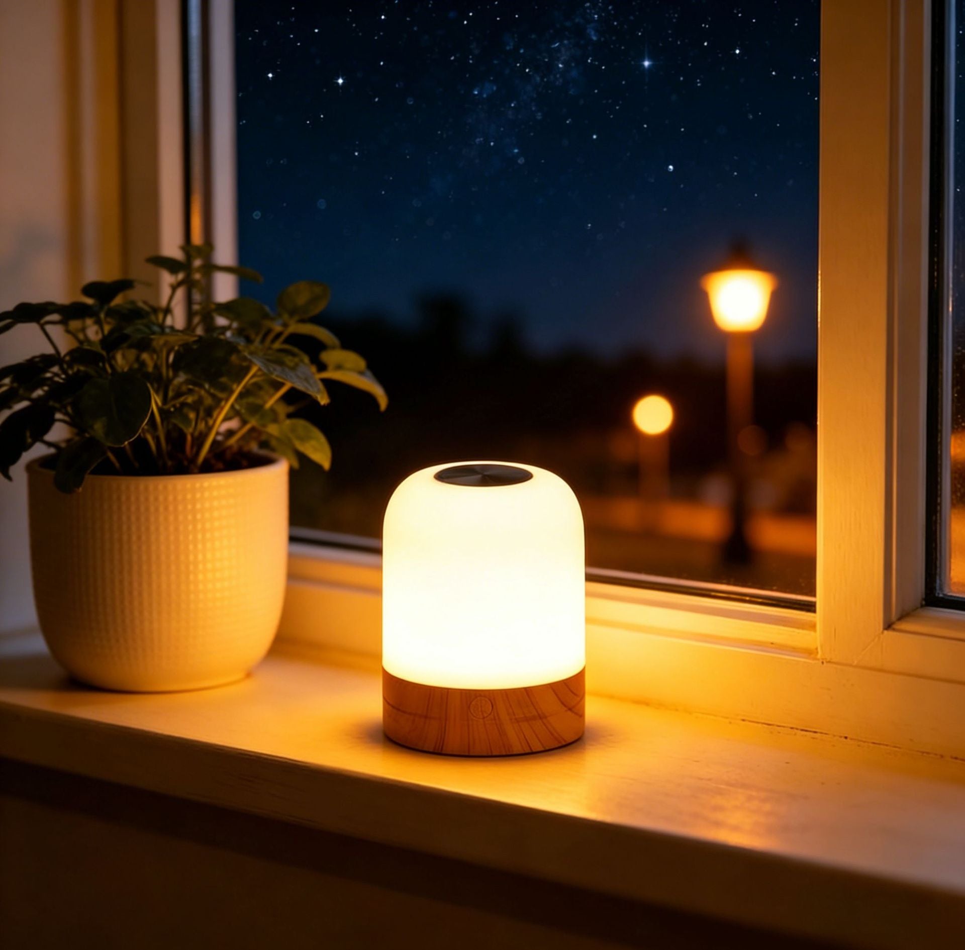Red Light Therapy Lamp | 670nm Amber & Red Sleep & Wellness Night Light