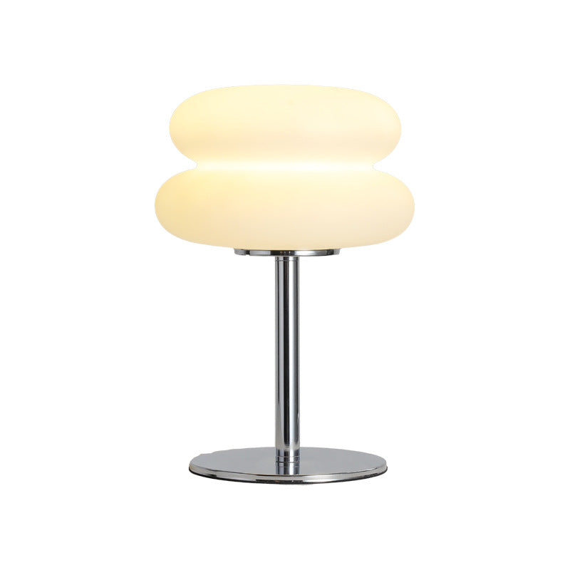 Nordic Bauhaus Glass Bedside Lamp | USB Dimmable 3-Color Table Light
