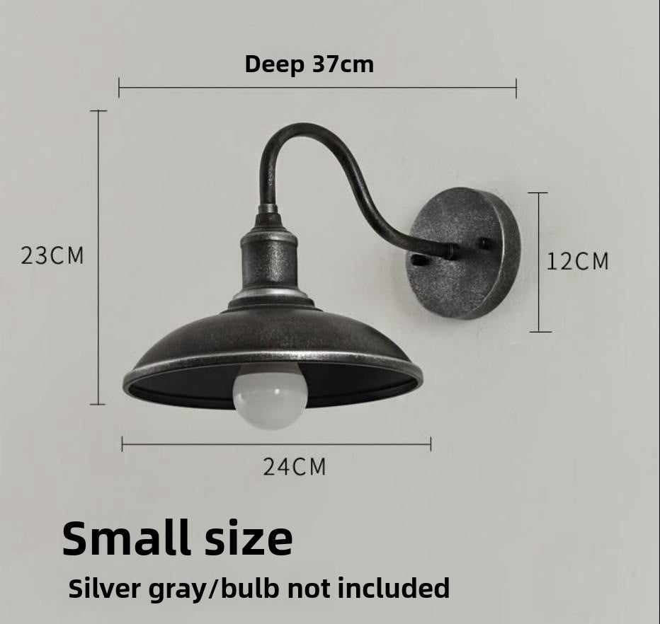 Retro Industrial Iron Wall Lamp | Vintage Style Indoor & Outdoor Light