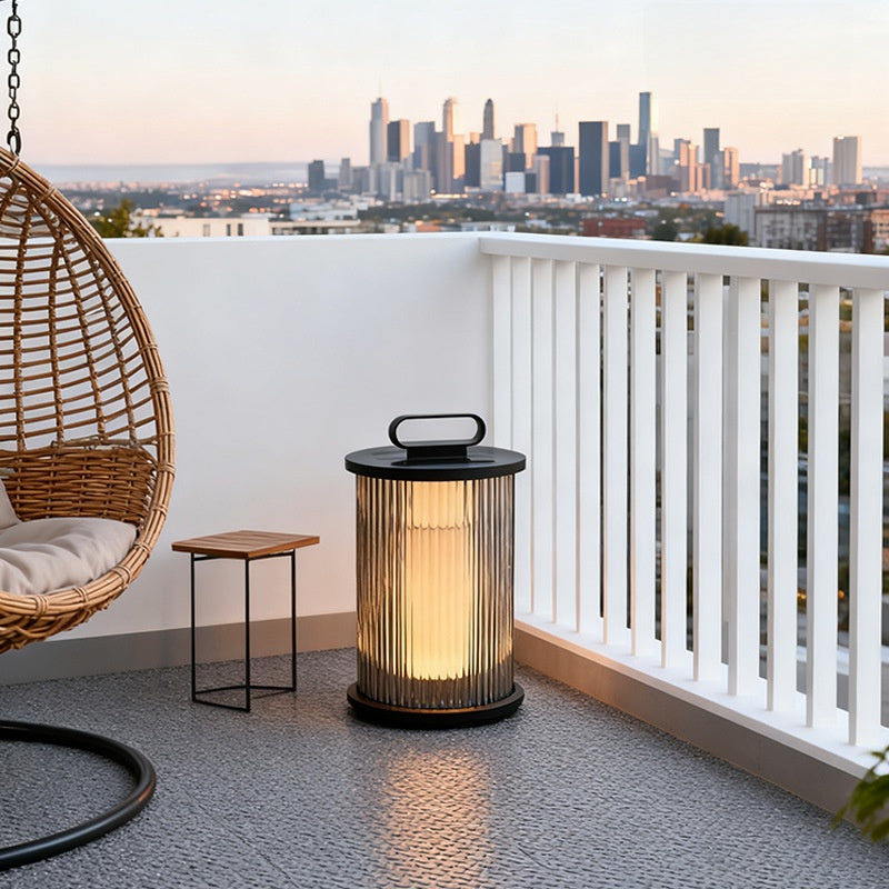 Modern Solar & Electric Garden Lawn Lamp | Stainless Steel Outdoor Post Light