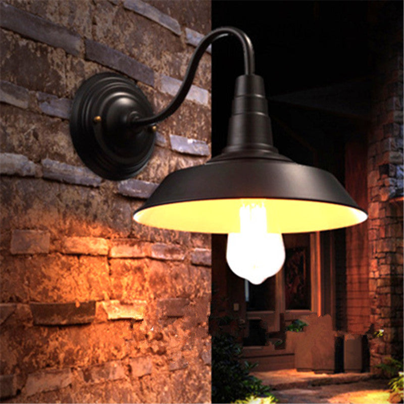 Retro Industrial Iron Wall Lamp | Vintage Style Indoor & Outdoor Light