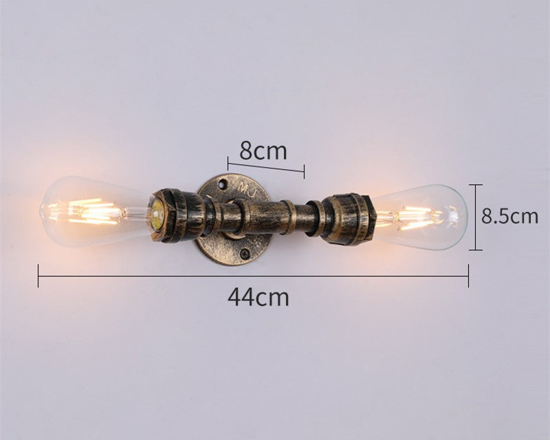 Retro Industrial Iron Wall Lamp | Vintage Style Indoor & Outdoor Light