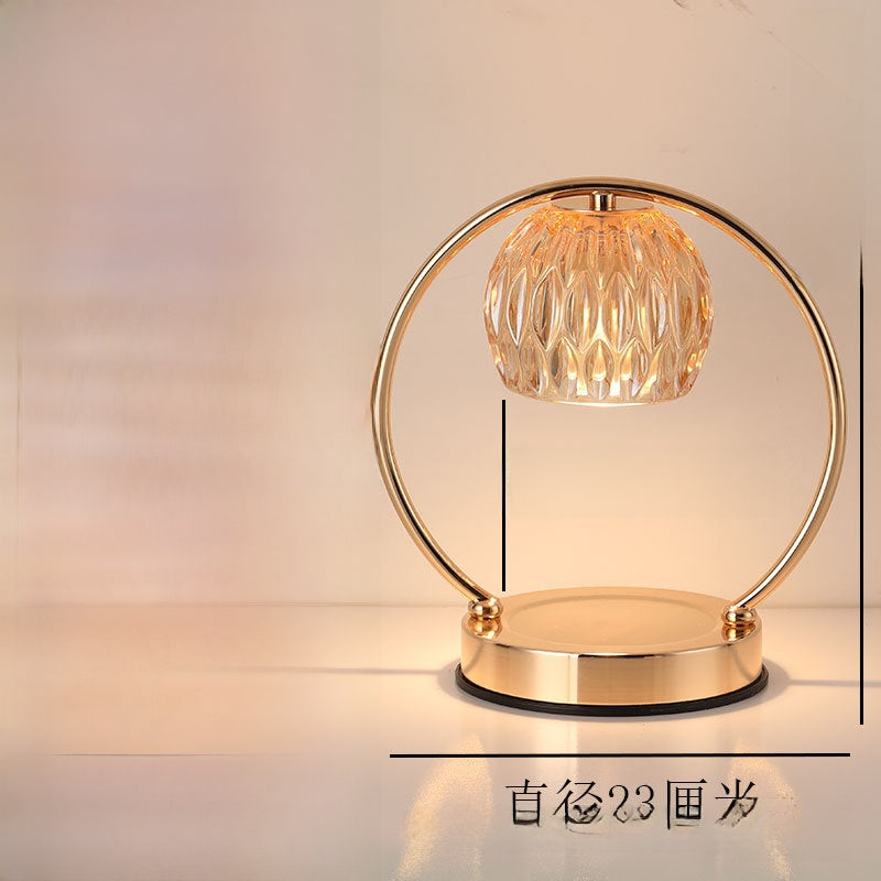 Retro Aromatherapy Wax Melt Lamp | Dimmable Glass Light with Timer