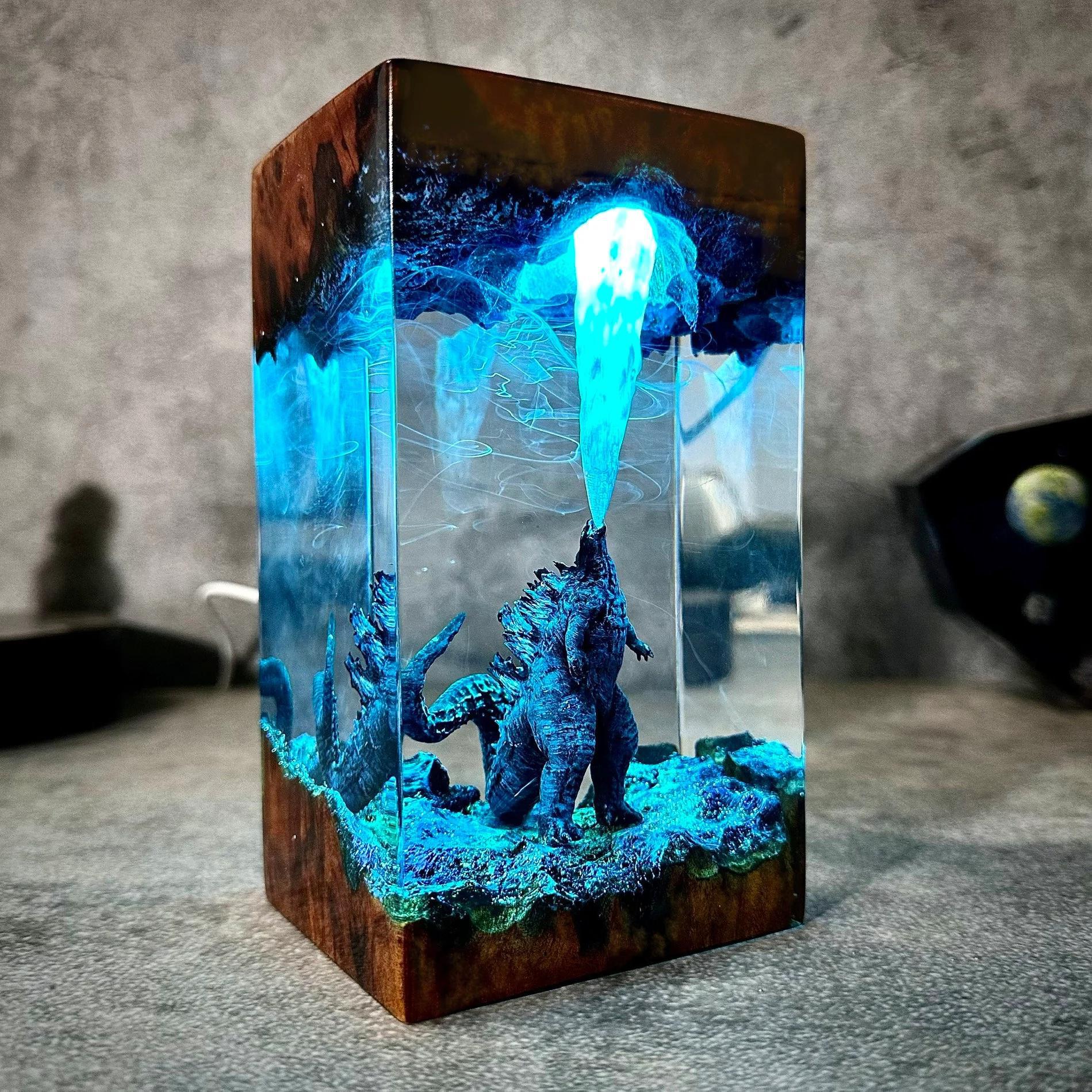 Godzilla Atomic Breathing Lamp | Monster Resin Night Light