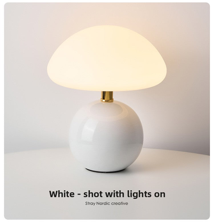 Mushroom Table Lamp | Soft Glow Ceramic Night Light