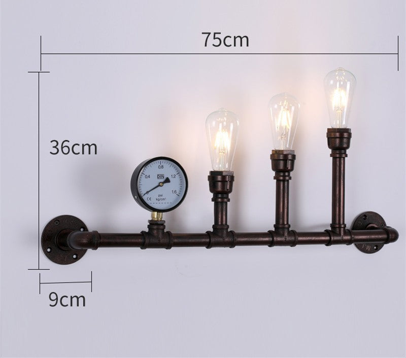Retro Industrial Iron Wall Lamp | Vintage Style Indoor & Outdoor Light