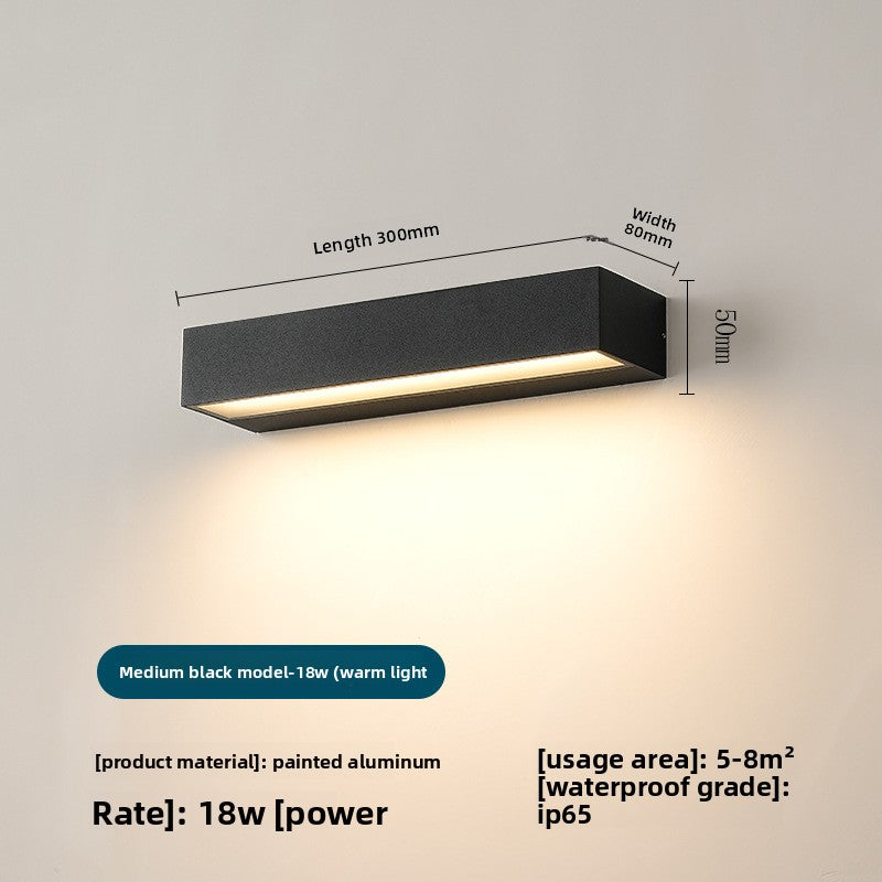 Waterproof Outdoor LED Wall Lamp | IP65 Aluminum Exterior Light 12W–48W