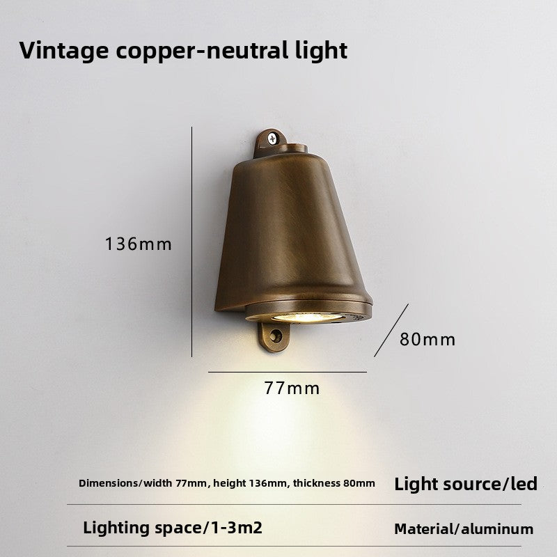 Industrial Waterproof LED Wall Lamp | IP65 Outdoor & Indoor Vintage Light