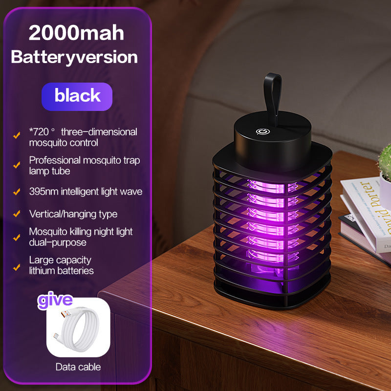 LED Mosquito Killer Lamp | USB Rechargeable Indoor Bug Zapper Light