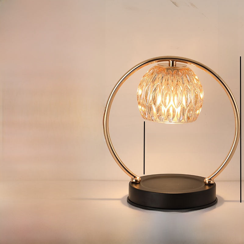 Retro Aromatherapy Wax Melt Lamp | Dimmable Glass Light with Timer