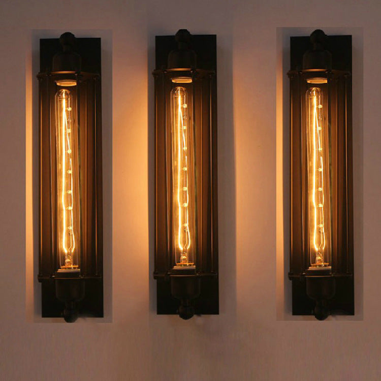 Retro Industrial Iron Wall Lamp | Vintage Style Indoor & Outdoor Light