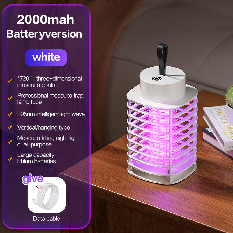 LED Mosquito Killer Lamp | USB Rechargeable Indoor Bug Zapper Light