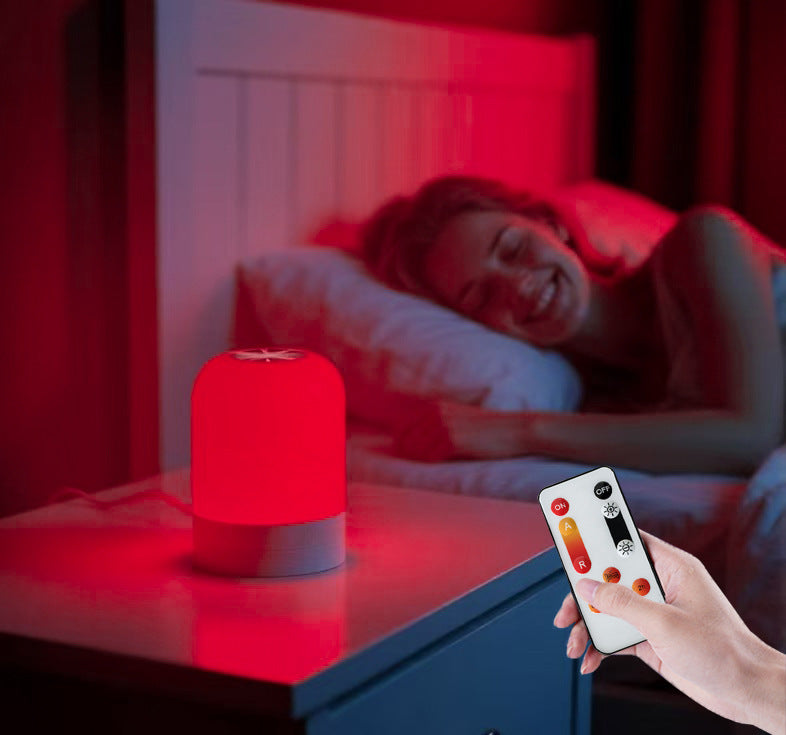 Red Light Therapy Lamp | 670nm Amber & Red Sleep & Wellness Night Light