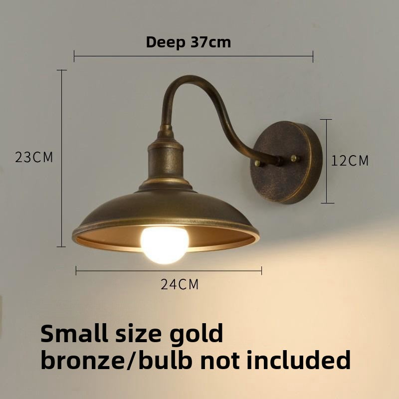 Retro Industrial Iron Wall Lamp | Vintage Style Indoor & Outdoor Light