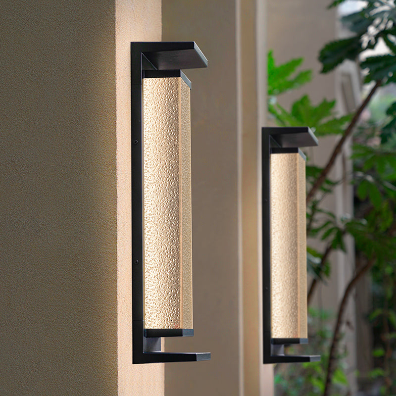 Chinese Retro Solar Outdoor Wall Lamp | Aluminum LED Courtyard Light 60–80cm