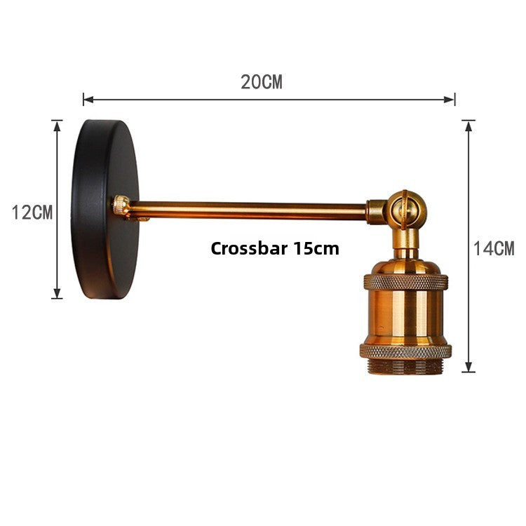 Retro Industrial Iron Wall Lamp | Vintage Style Indoor & Outdoor Light