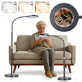 LED Magnifying Floor Lamp | Adjustable Telescopic Stand with Lens Light