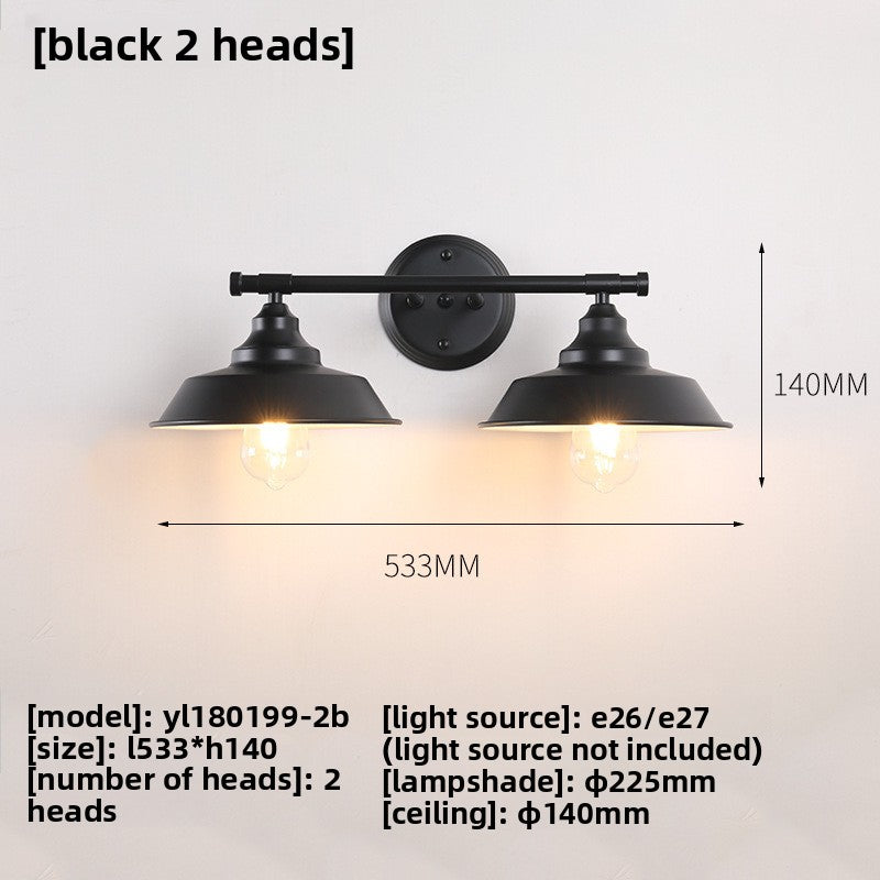Retro Industrial Iron Wall Lamp | Vintage Style Indoor & Outdoor Light