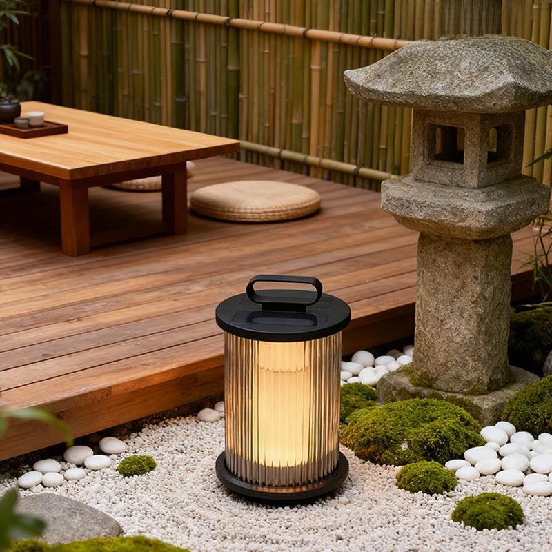 Modern Solar & Electric Garden Lawn Lamp | Stainless Steel Outdoor Post Light