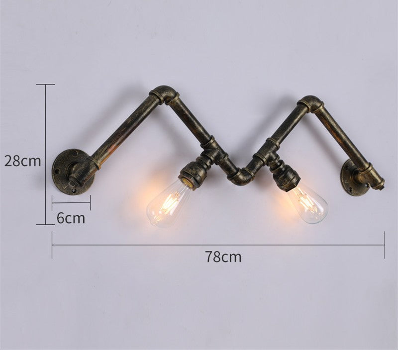 Retro Industrial Iron Wall Lamp | Vintage Style Indoor & Outdoor Light