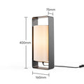 Vintage Minimalist Table Lamp | Retro Iron & Cloth Shade Bedside Light