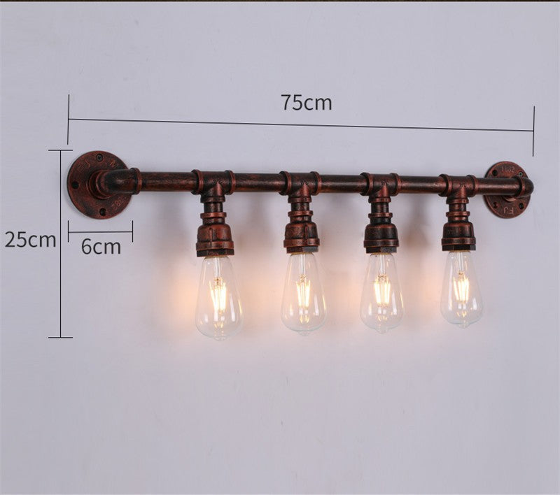 Retro Industrial Iron Wall Lamp | Vintage Style Indoor & Outdoor Light