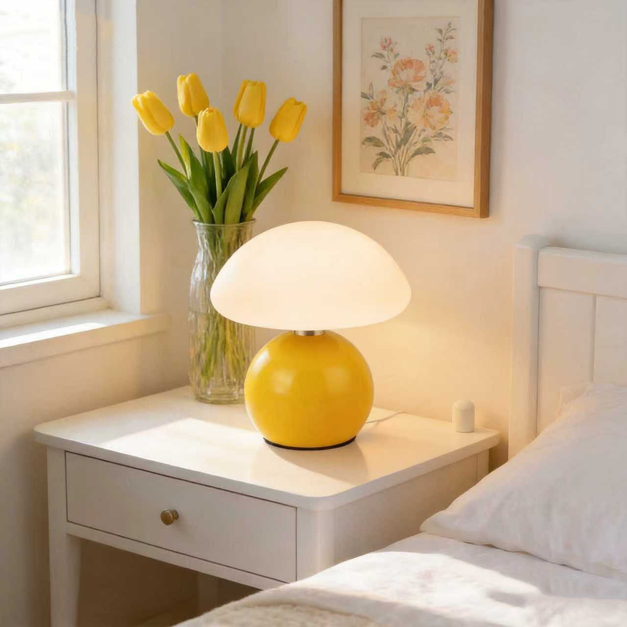 Mushroom Table Lamp | Soft Glow Ceramic Night Light