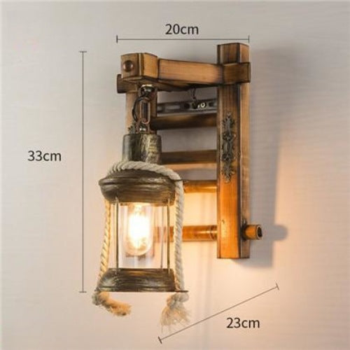 Retro Industrial Iron Wall Lamp | Vintage Style Indoor & Outdoor Light
