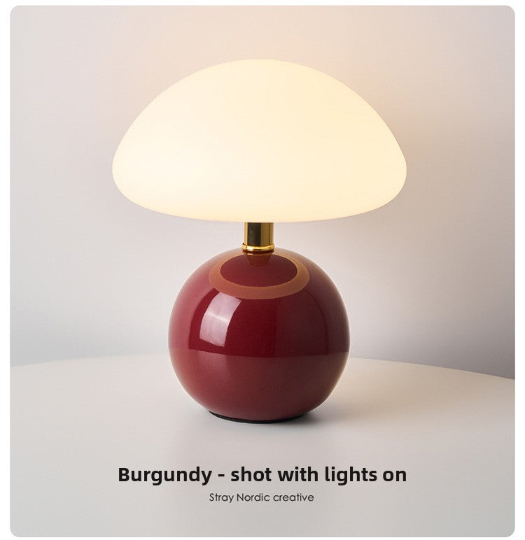 Mushroom Table Lamp | Soft Glow Ceramic Night Light