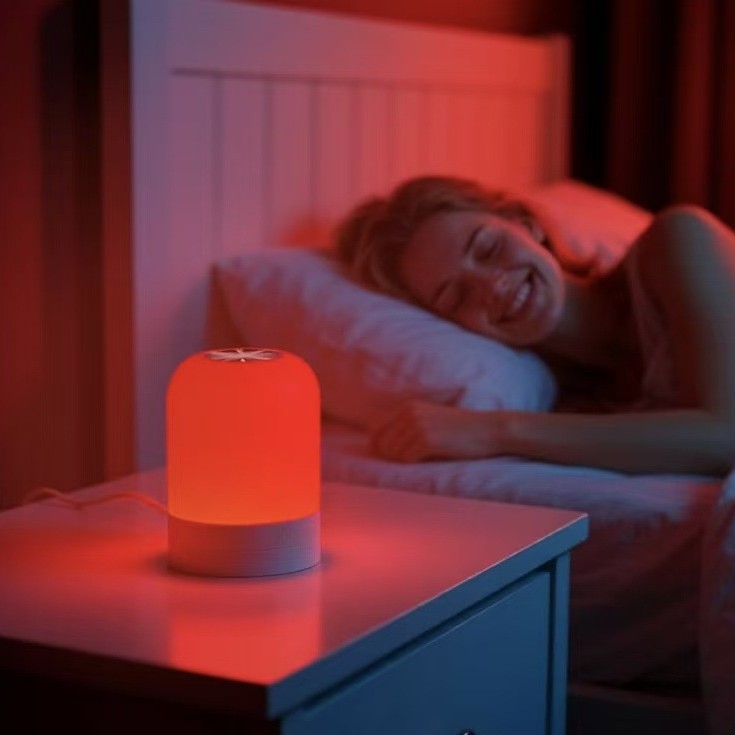 Red Light Therapy Lamp | 670nm Amber & Red Sleep & Wellness Night Light